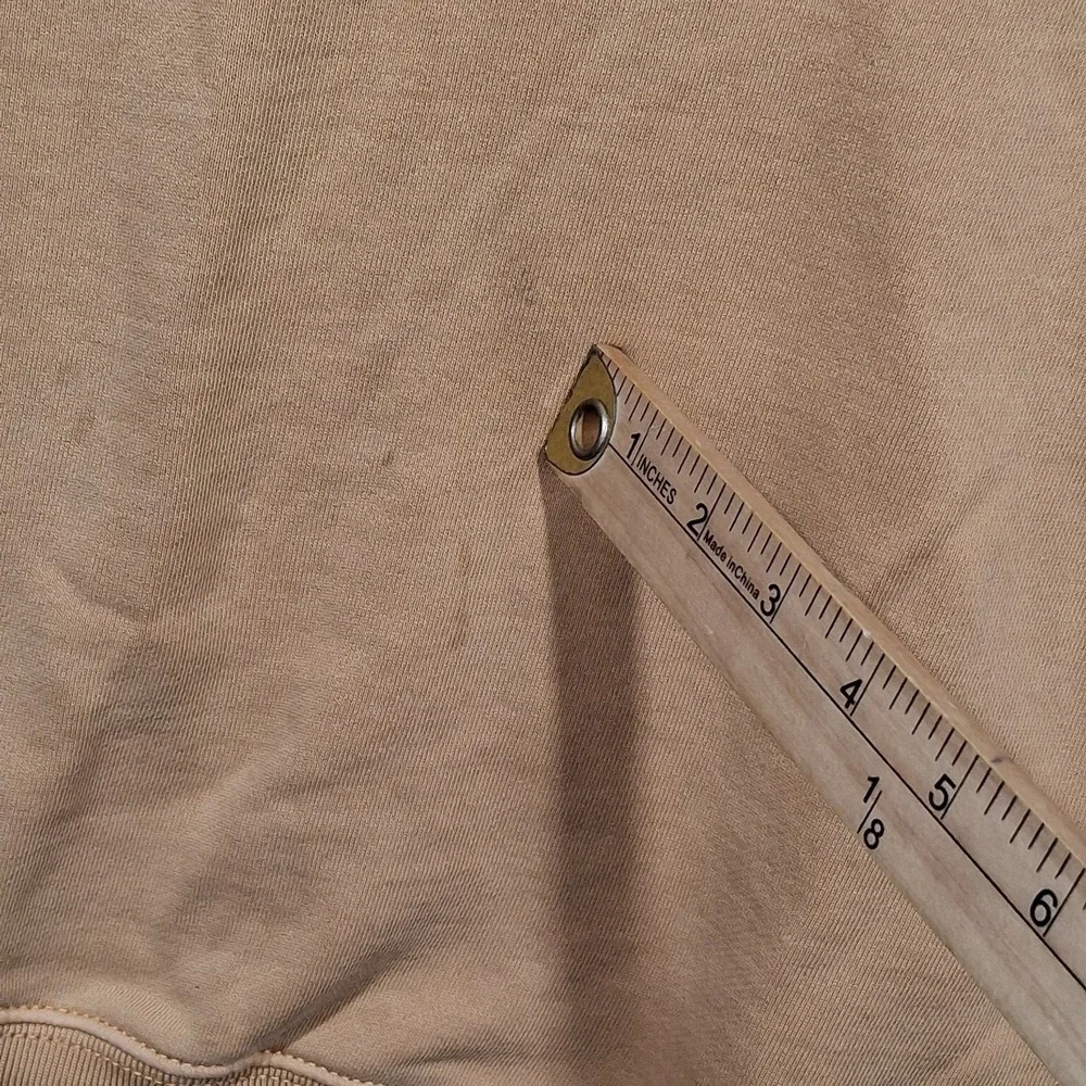 Y2K J. Crew‎ Garment-dyed french terry crewneck sweatshirt Camel  Mens MT - Picture 7 of 14